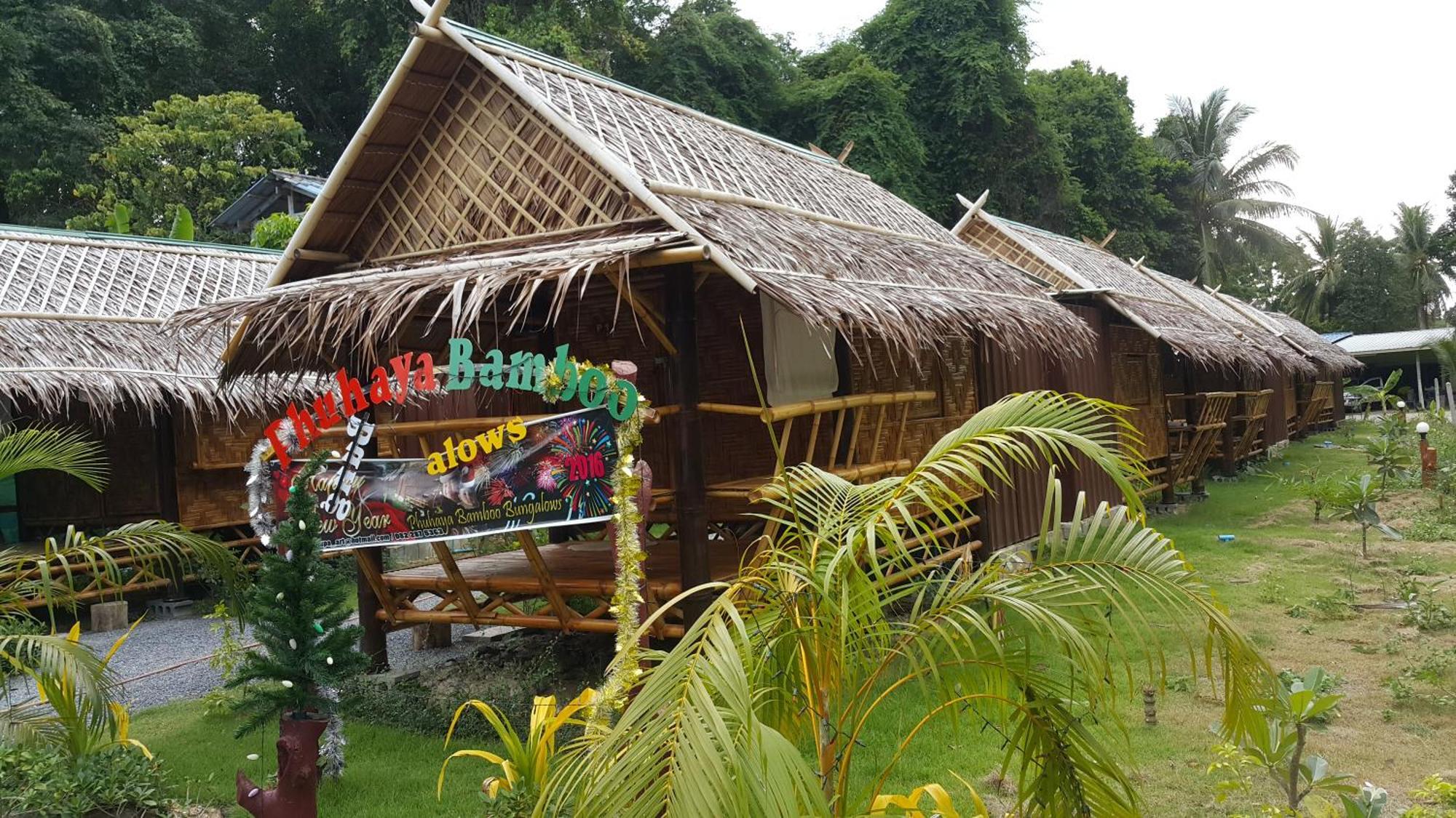 Phuhaya Bamboo Bungalows Ко-Ланта Экстерьер фото